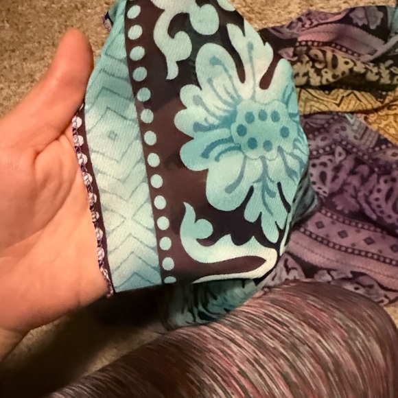 Multicolor Mandala Tapestry Boho beach chiffon mat round 150cm multicolor - Picture 5 of 5